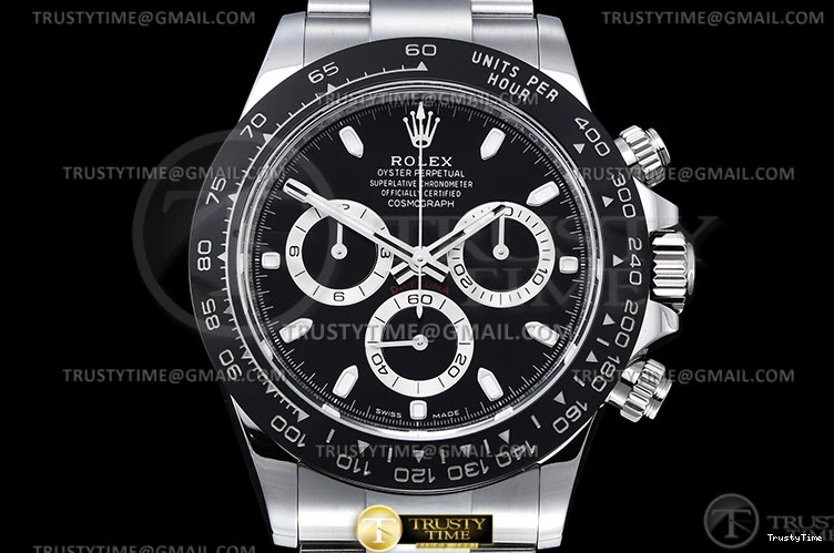 0505 Upgraded ROLDYT0348B – Daytona 116500 CER SS Black 904L BTF Asia 947
